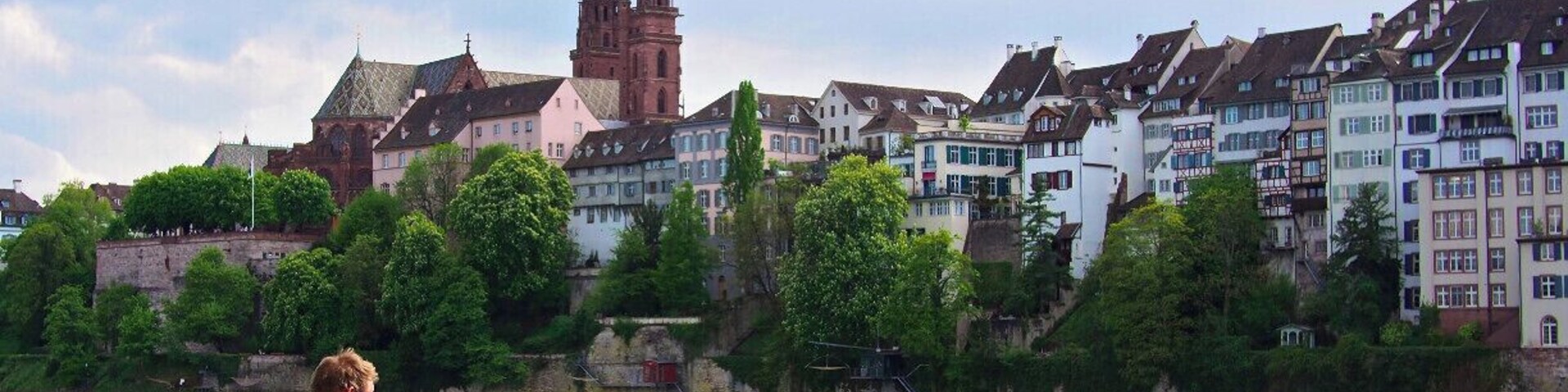 The riverfront opposite Basel's Altstadt ("old town") is the perfect place to spend some time on a beautiful sunny day. #TroverDetour