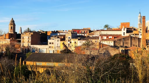 view of Valls in winter day. Tarragona