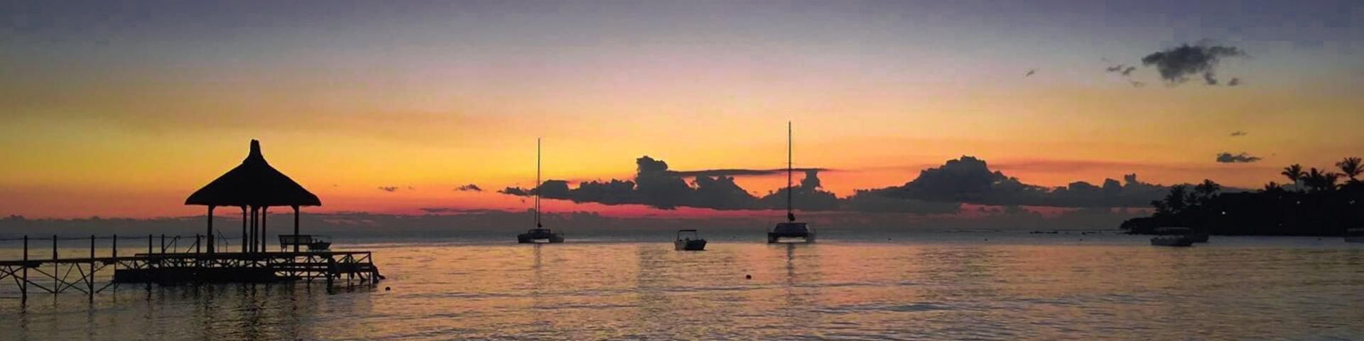 Beautiful sunsets in Mauritius