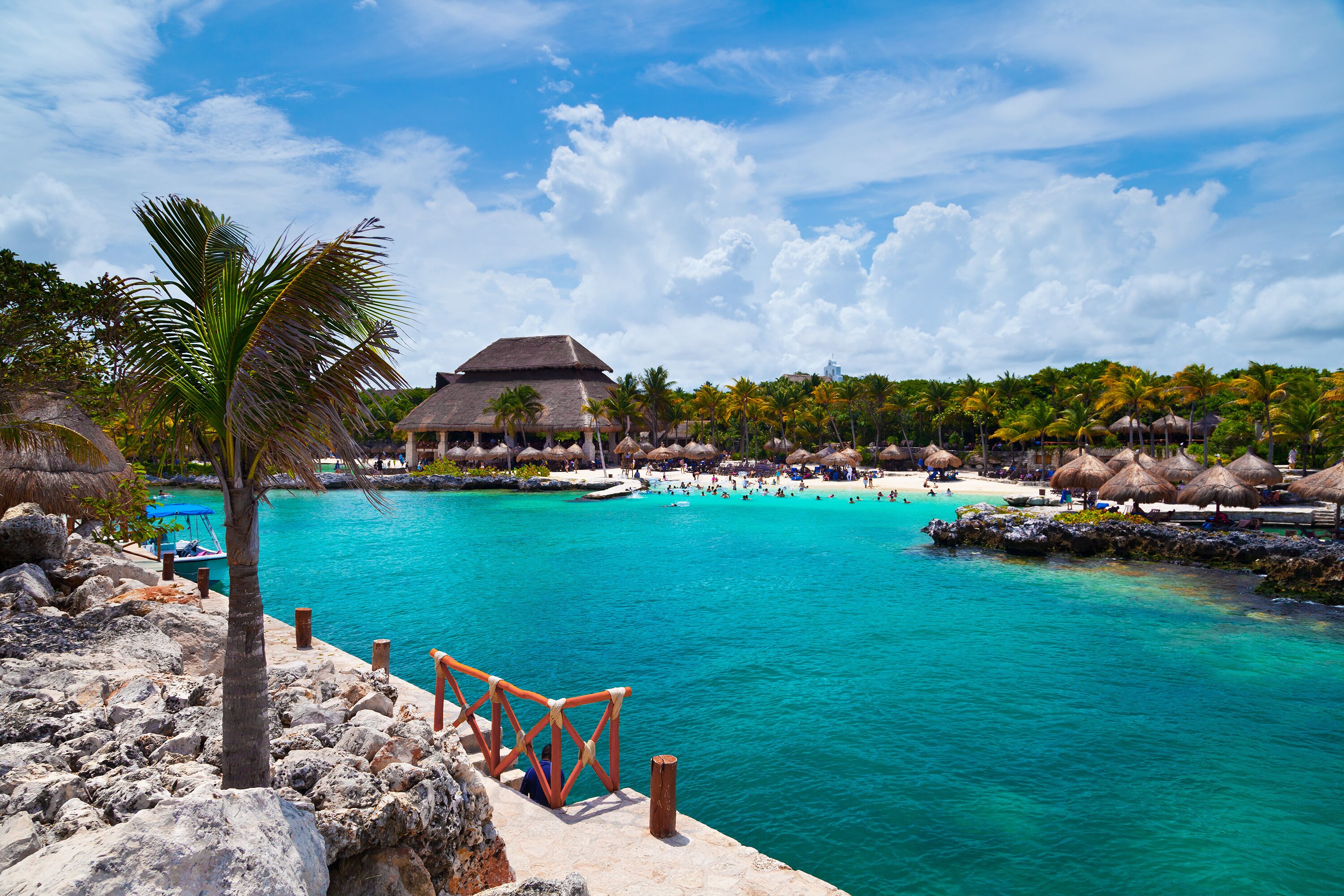Xcaret Beach in the Mayan Riviera
