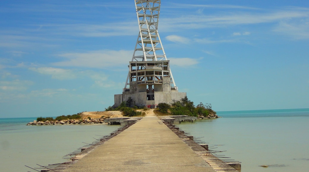 Chetumal mexico beach summer lighthouse architecture Symbol and Landmark