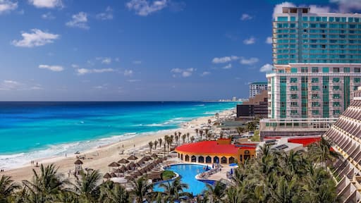 Cancun Resort with beach during day