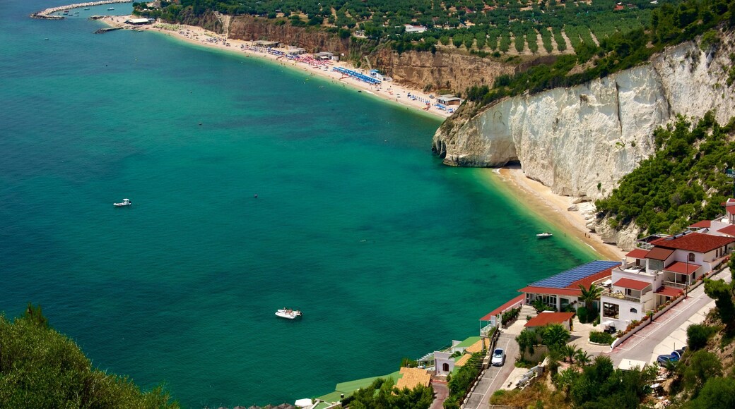 Gargano Peninsula featuring a beach and general coastal views