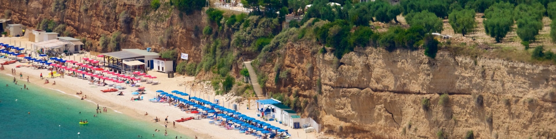 Gargano Peninsula featuring a sandy beach and general coastal views
