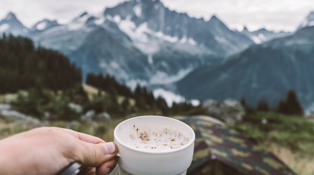 A perfect morning it is. Coffee in the mountains just outside the tent. #troveon #camping #wanderlust #outdoors #hiking
