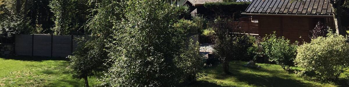 View on the Mont Blanc massif from Les Tines. Just gorgeous!!!