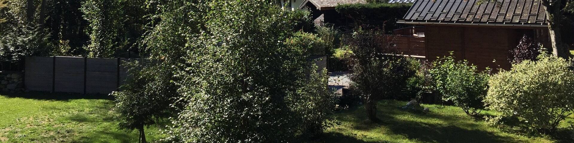 View on the Mont Blanc massif from Les Tines. Just gorgeous!!!