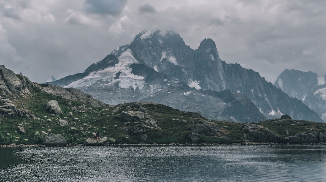 Peaks rising at the back of Lac Blanc in the French Alps. Great place to enjoy nature. The scenery was amazing, especially when the clouds were taking over the mountains at fast pace. It was day 3 on the 10day Tour du Mont-Blanc trekking. #troveon #alps #lake #lacblanc #peaks #landscape #hiking #nature
More shots on:
https://www.facebook.com/ShotByCanipel