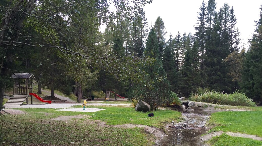 Great playground within the moraine d'Argentiere. Plenty of fun on the climbing frames, but the real winners for the kids was building a dam across the stream and climbing the huge piles of rocks deposited by the retreating glacier. Hours of fun. #kidsfun #outdoors