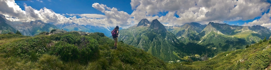 L' Aguillettes Des Possettes have an amazing view west down the Chamonix Valley with the Aguille Rouges across the valley. This is part of an alternate day on The Tout du Mont Blanc. However it is easy to access form the north side on the Vallorcine Cable car via the Plan de L'Envers train station in Vallorcine This is only 25% of the actual photo, the full photo https://www.facebook.com/grumpyhighlanderinstagram/photos/a.159217198107271.1073741830.158944511467873/166994217329569/?type=3&theater