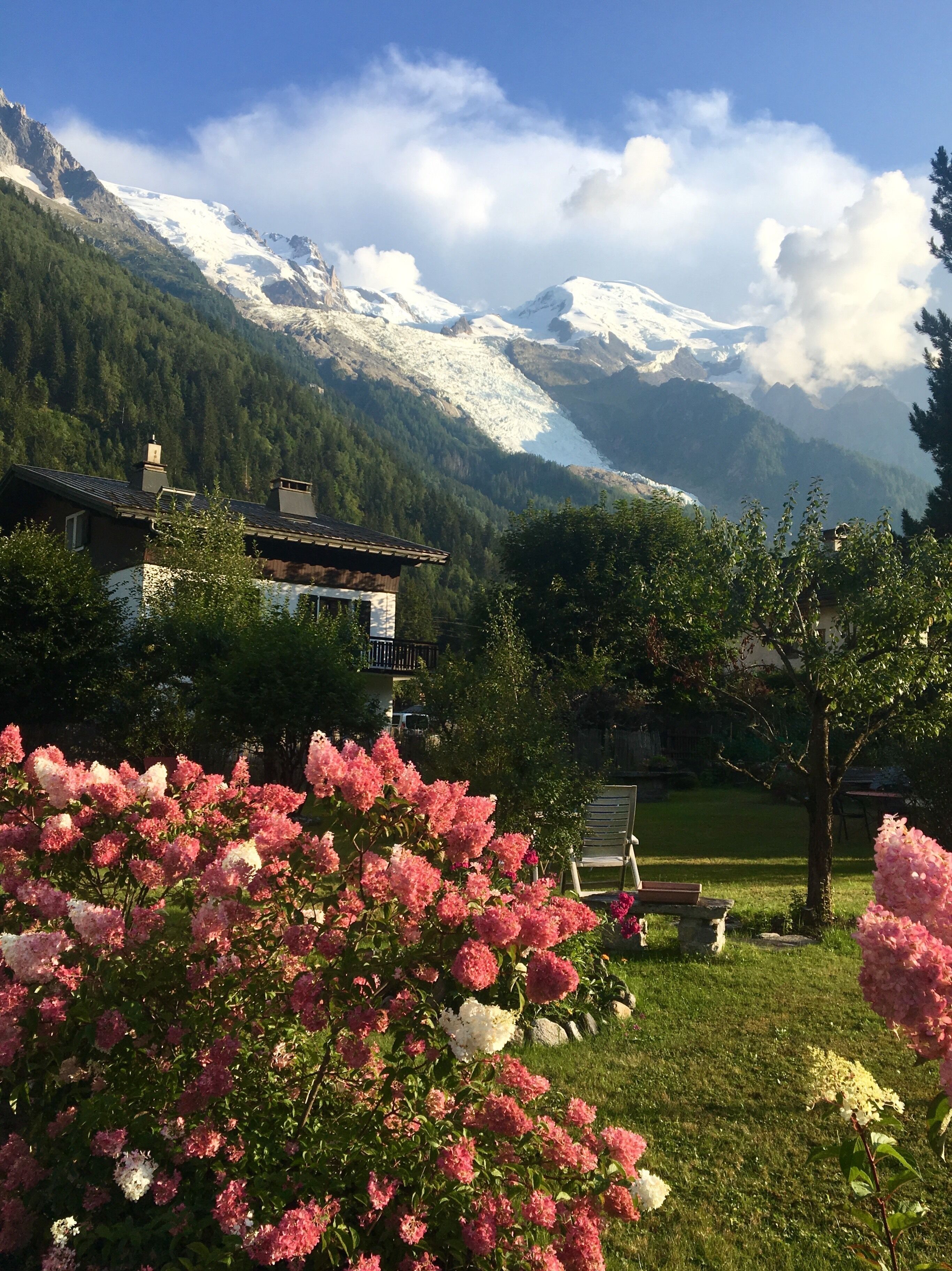 Beautiful town near Mount Blanc:))