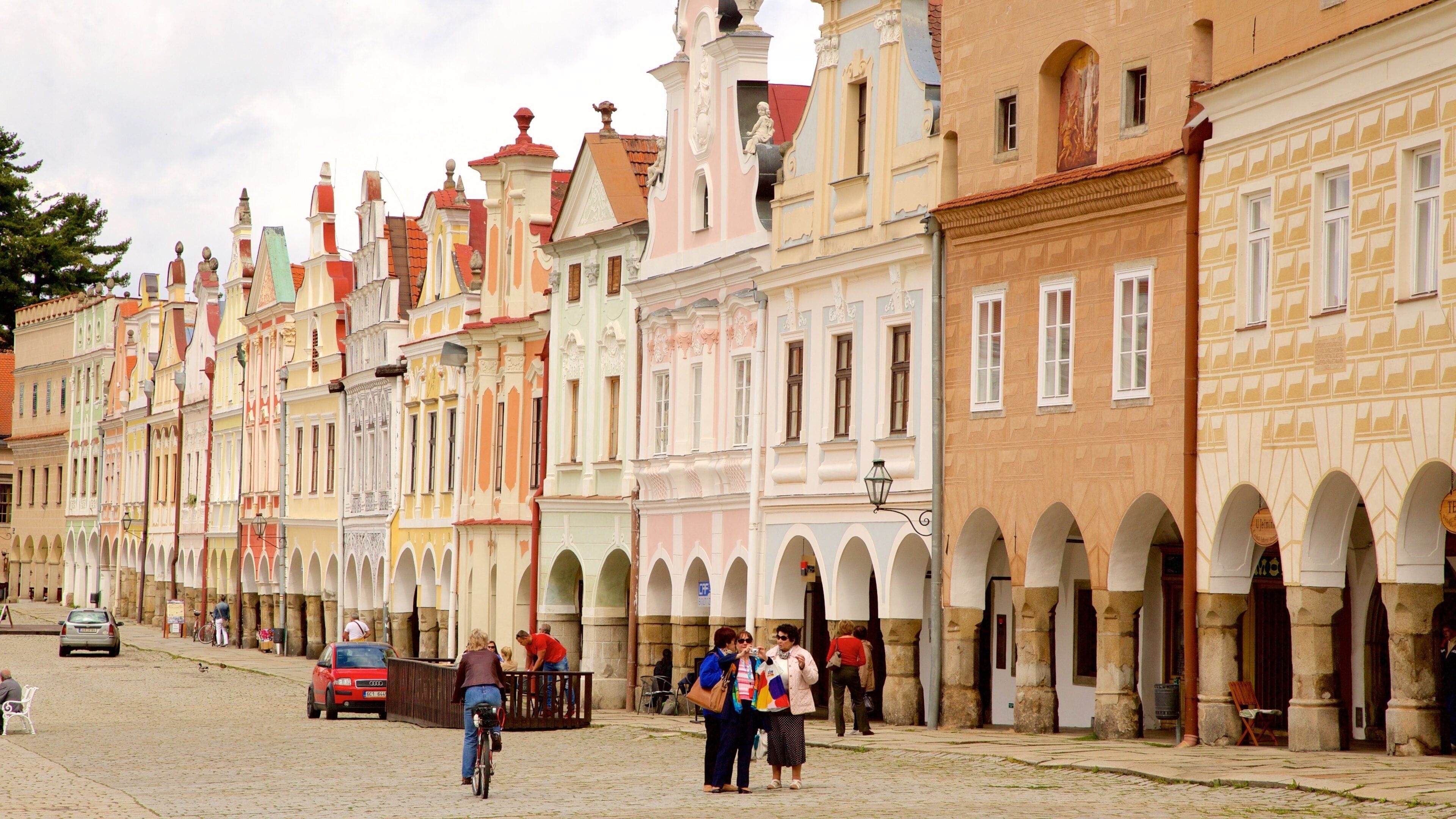 Vysocina featuring street scenes and a city