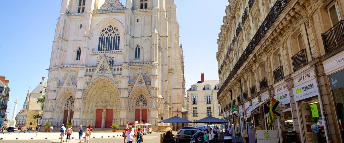 Nantes mettant en vedette patrimoine architectural, patrimoine historique et église ou cathédrale