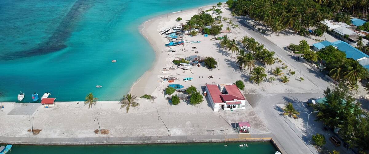 The harbour where you take boat out to other islands