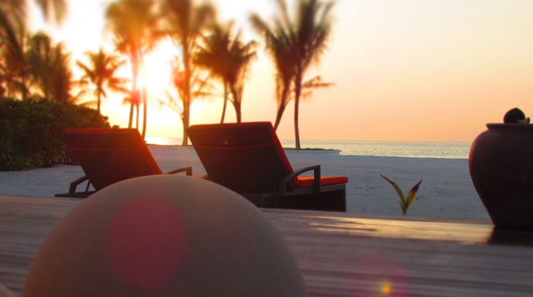 Beautiful sunset at Club Med Finholu Villas in The Maldives. Always go for a Sunset Villa if possible - you get this view every evening!