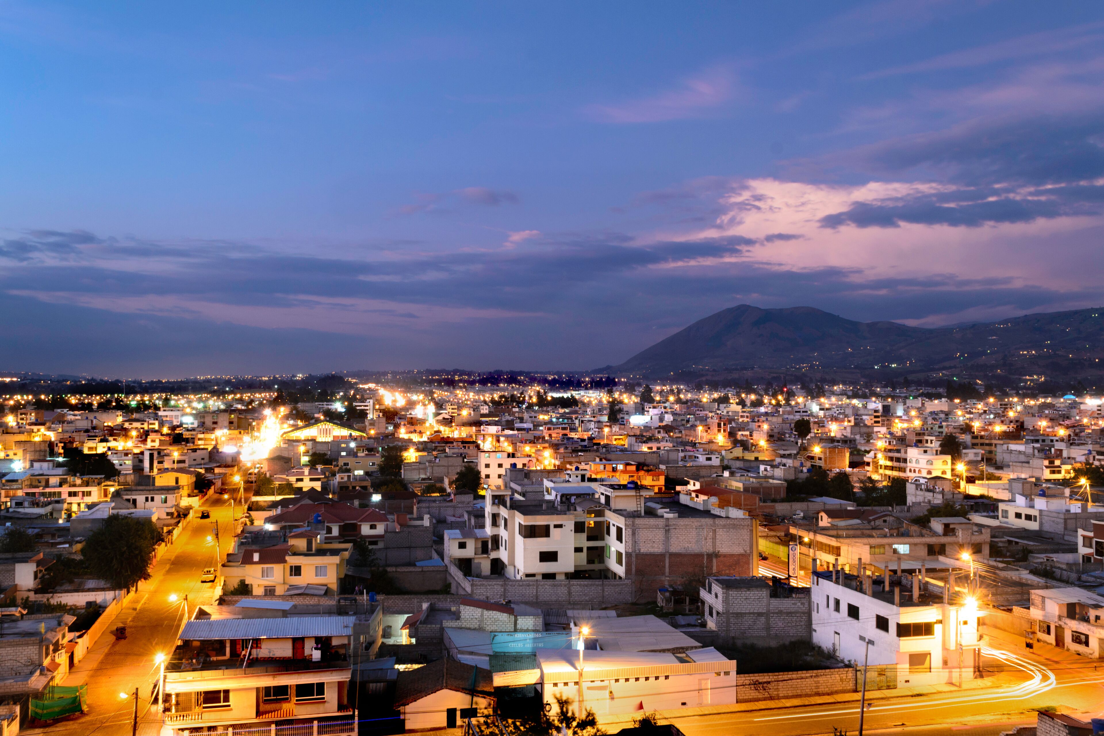 Panorámica  Salcedo, Cotopaxi, Ecuador.