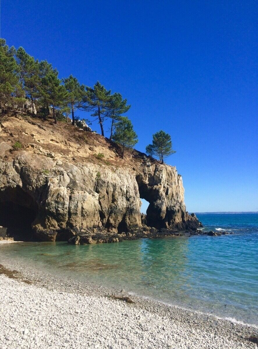 Worth scrambling down to the beach for a swim in crystal clear water 