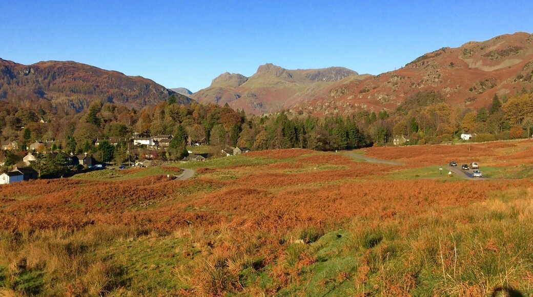 Elterwater in Langdale. Classic Lakeland village with a good pub!