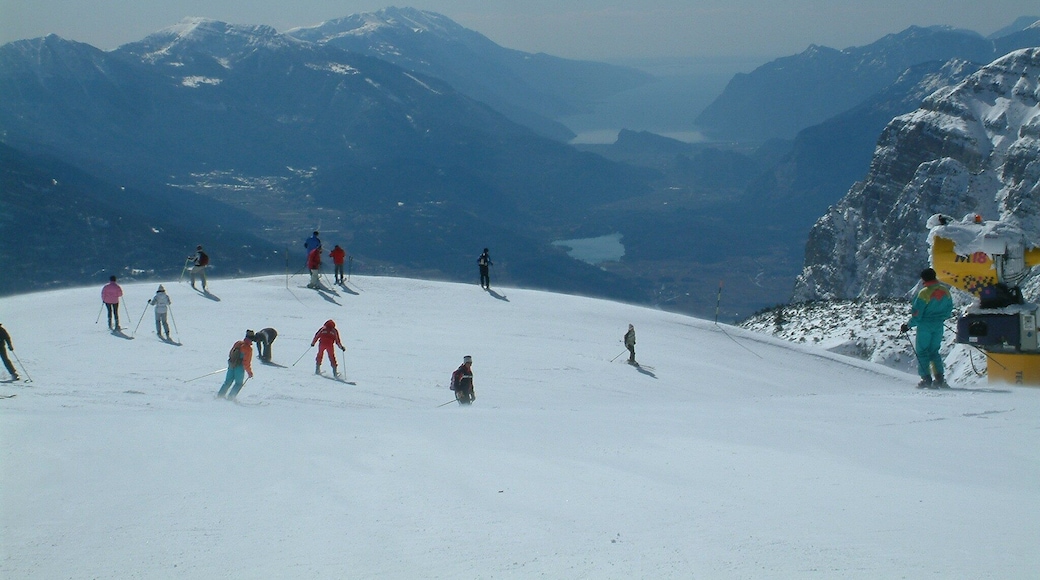 Lake Cavedine and Garda from Cima Paganella