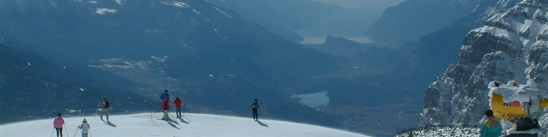 Lake Cavedine and Garda from Cima Paganella