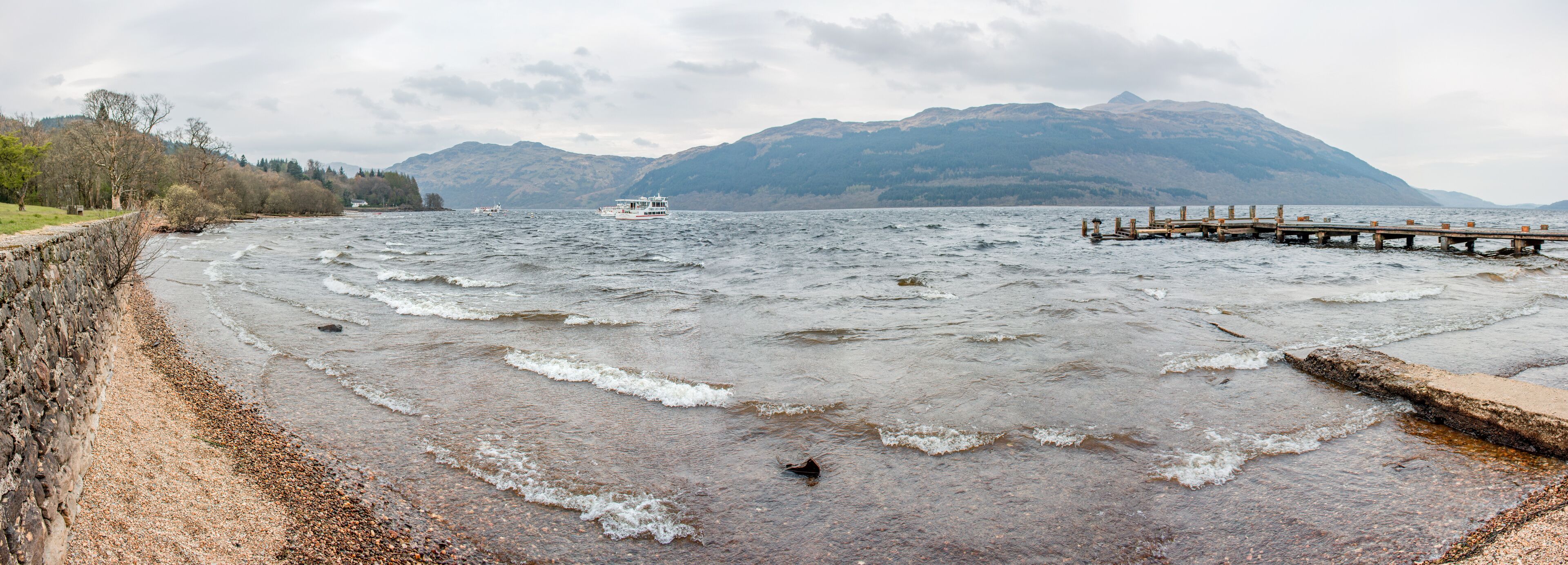 Luss Scotland Landscape Panorama Loch Lomond Argyll and Bute