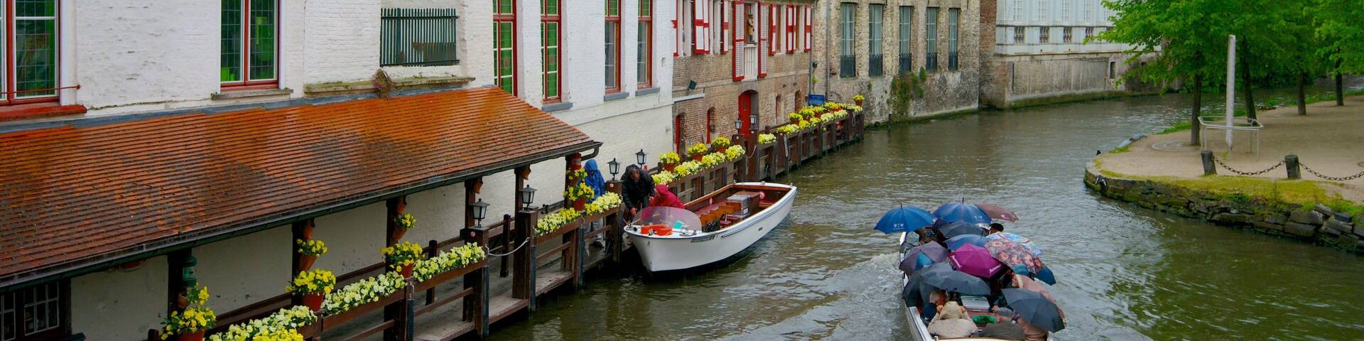 Bruges featuring a river or creek and boating