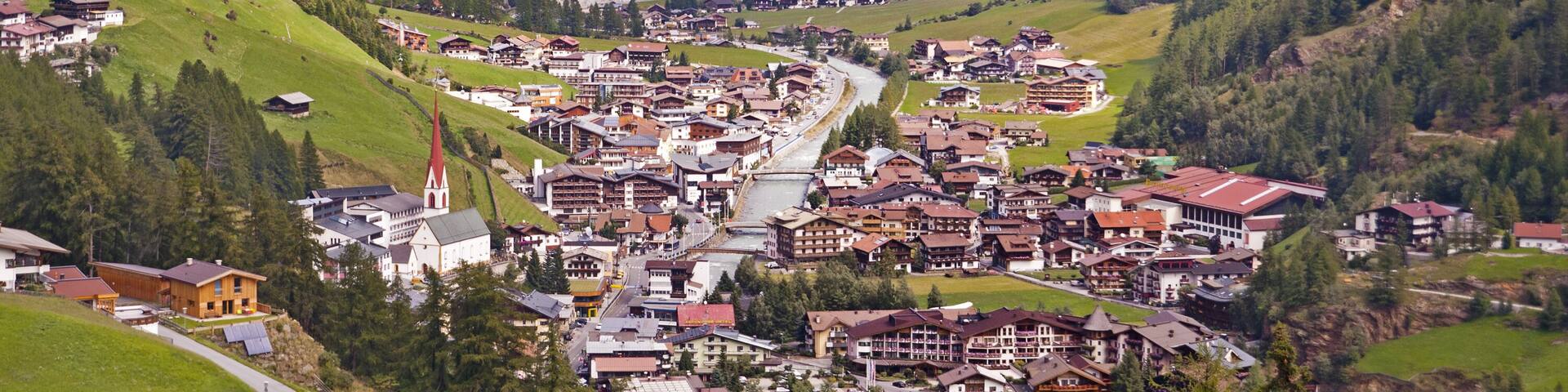 Soelden in Tirol, Austria - Oetztal, ski resort and village