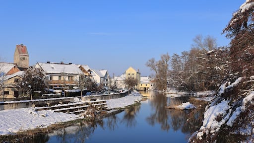 Blick auf die Altstadt von Bad Gögging in Bayern