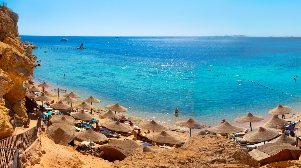 Reefs on Red sea beach resort in Egypt