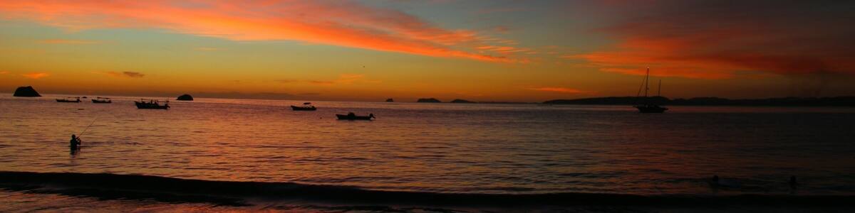 Beautiful sunsets in La Manzanilla