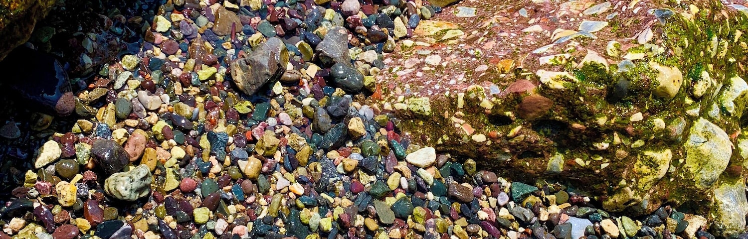 Let me tell you something about Cuastecomates, is an inclusive beach with accommodations for people with disabilities to visit from everywhere; the beach is gorgeous and while walking towards the coast I found the most beautiful colorful rocks I could possibly imagine. #mexico #mexican #beach #colorful #stones #colors #colours #colourful #rocks #beach #pacificsea #pacific #worldofcolors #localsecrets