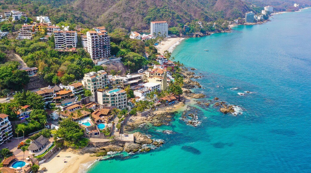 The beautiful beach of Conchas Chinas in Puerto Vallarta