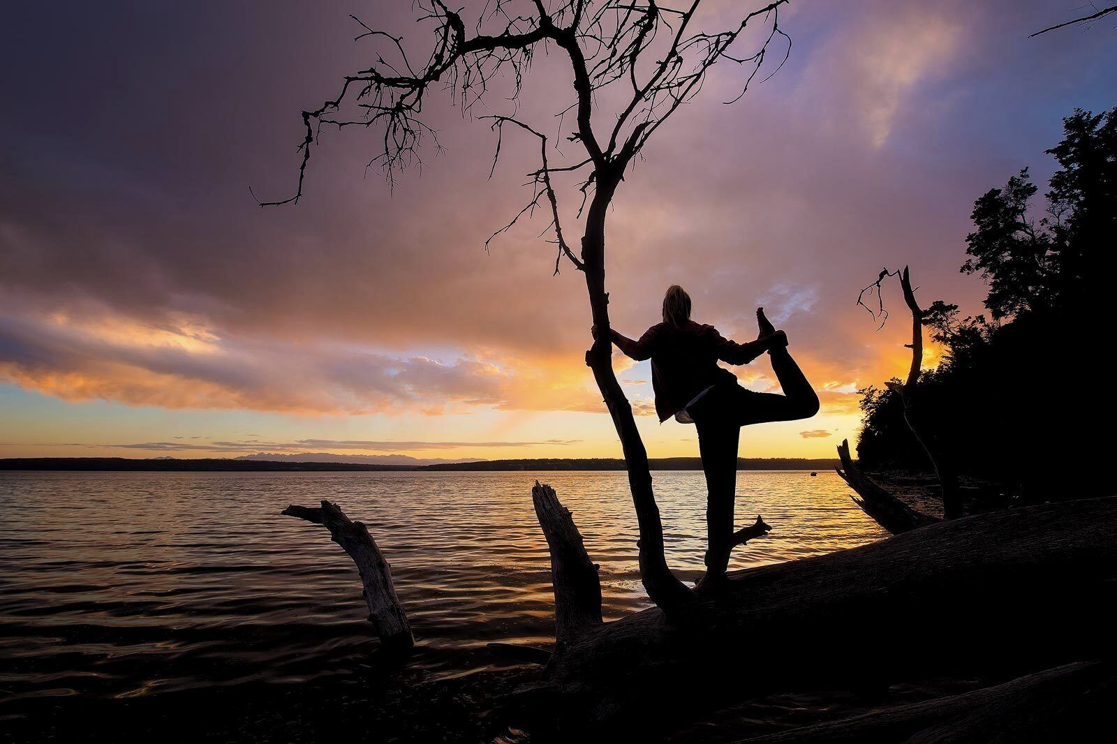 #Golden sunsets like these are fairly common in the Pacific Northwest. We camped here for a weekend.