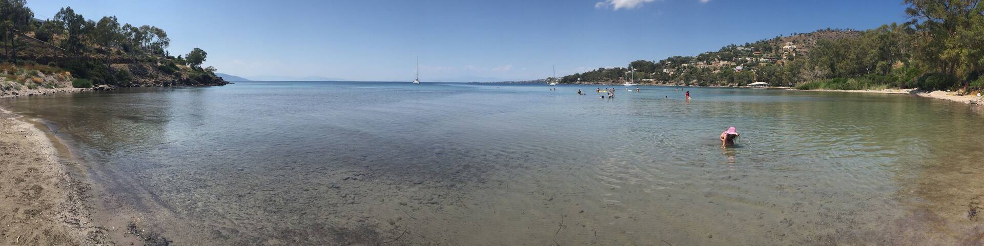 Aeginitissa Beach.. Aegina Island, Greece