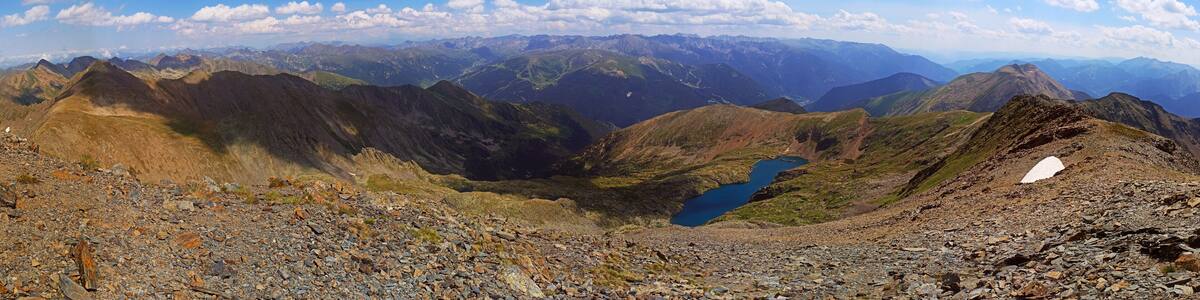 Estanyó Peak in Andorra (Panoramic)