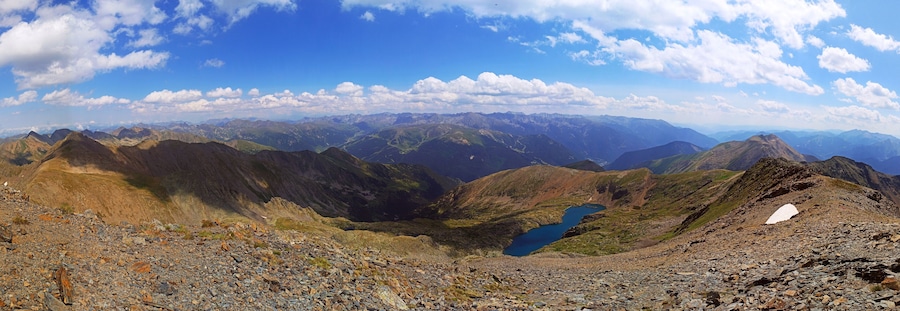 Estanyó Peak in Andorra (Panoramic)
