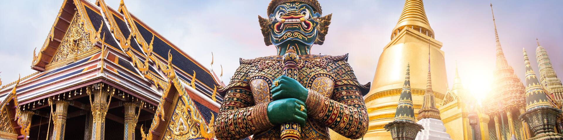 Wat Phra Kaew, Emerald Buddha temple, Wat Phra Kaew is one of Bangkok's most famous tourist sites