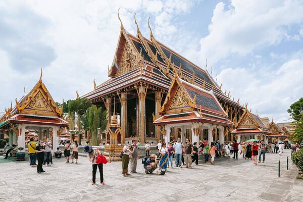 Temple of the Emerald Buddha showing a temple or place of worship and heritage architecture