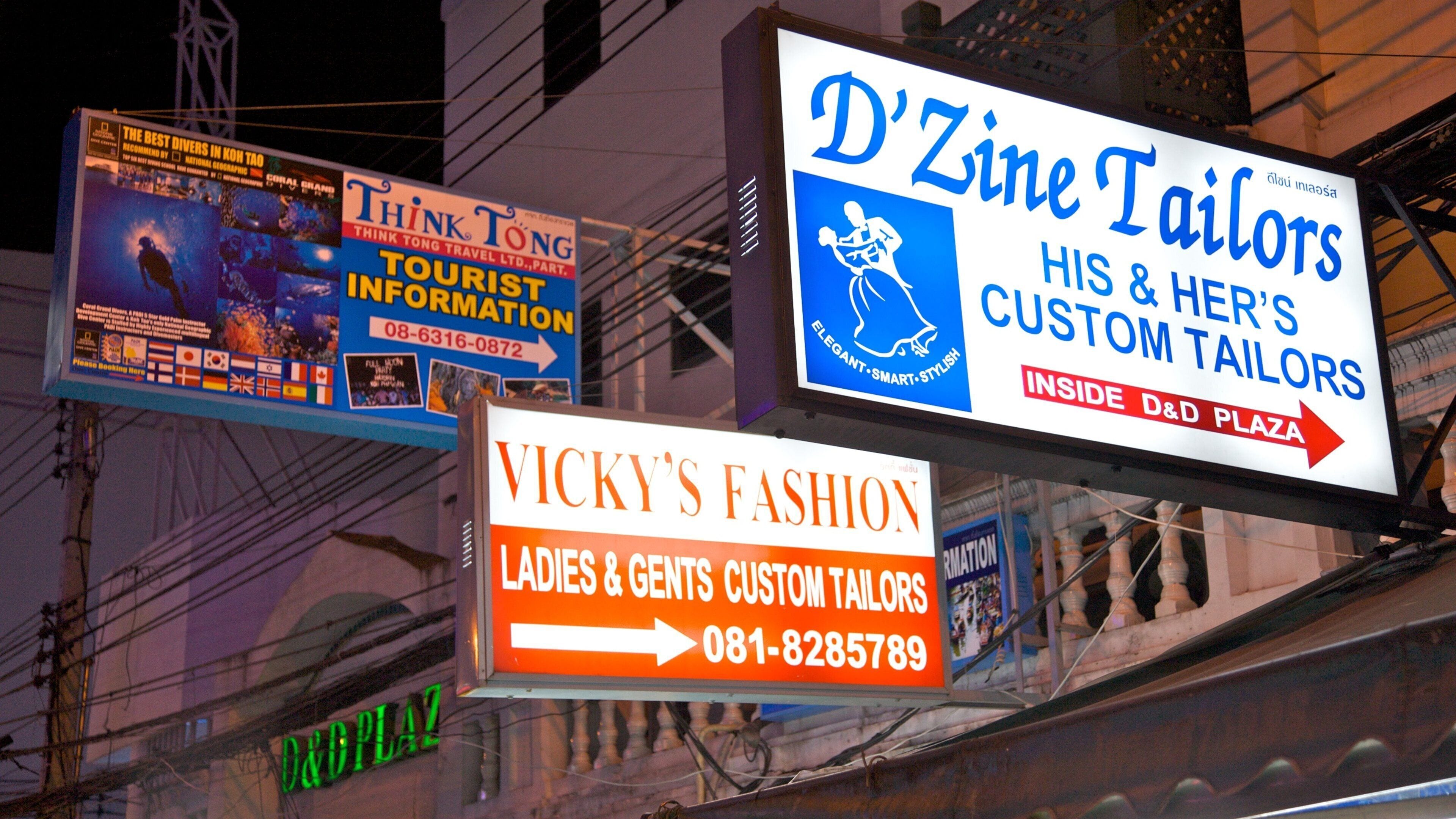 Đường Khao San cho thấy thành phố, mua sắm và cảnh đêm