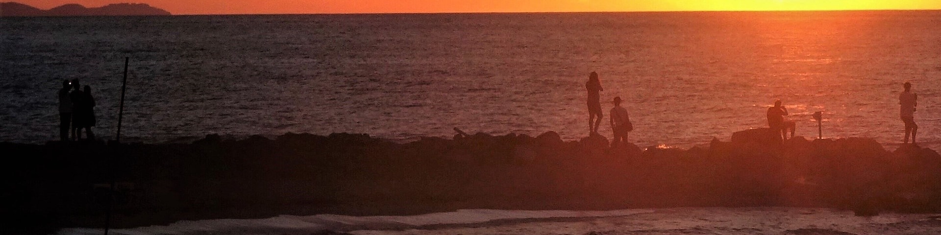 It looks as if ‘the great ball of fire’ is being pushed into the sea by the clouds. #Trovember