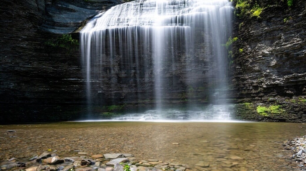 Stunning waterfall just outside Watkins Glen, right on the side of the highway.