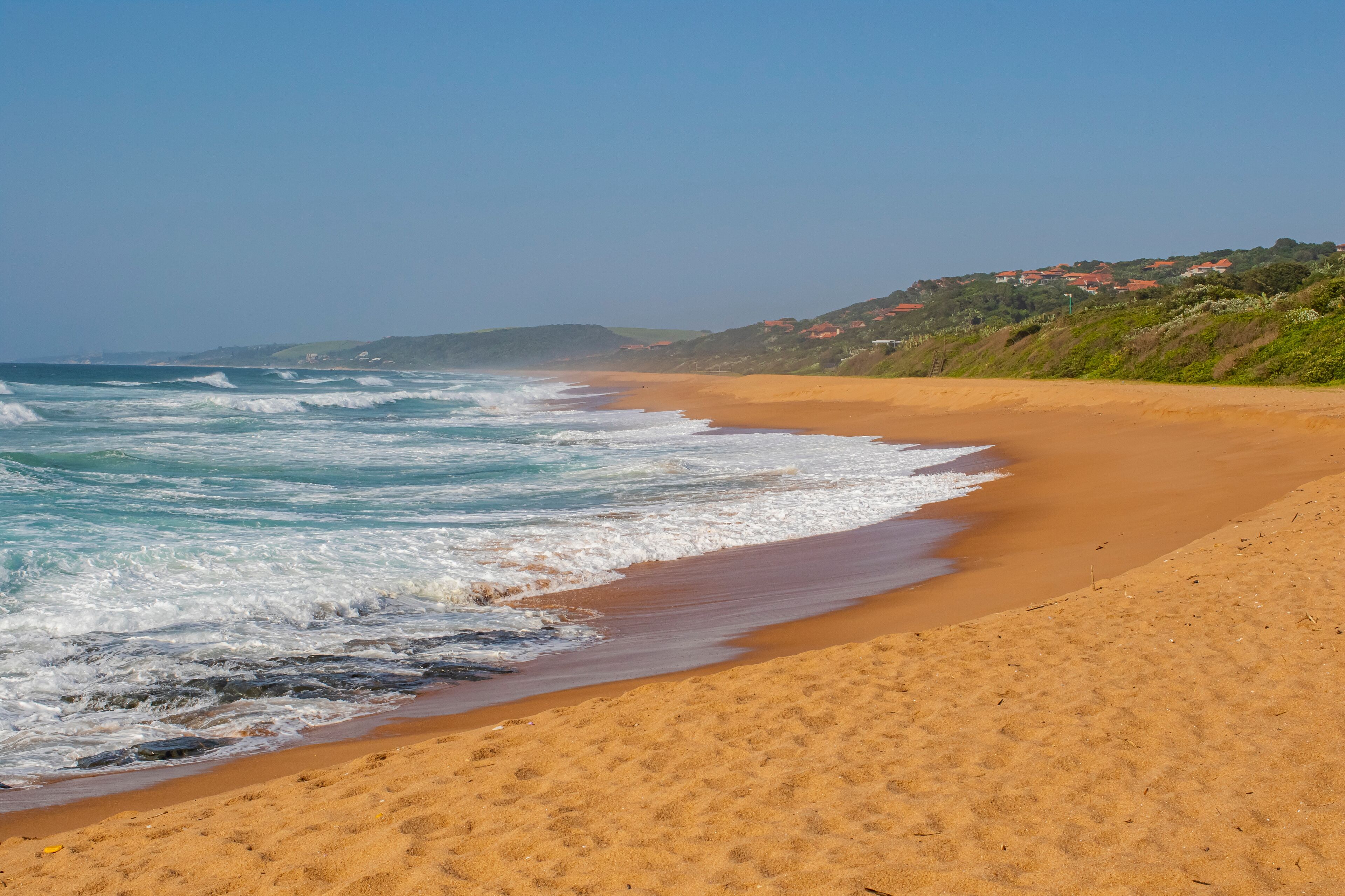 Ballito is a resort town in KwaZulu-Natal, South Africa. Ballito is about 40 kilometers north of Durban. Ballito has a very beautiful beach.