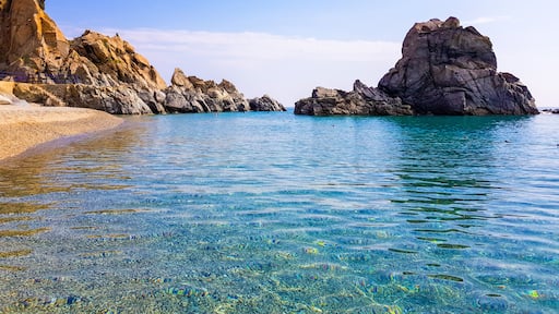 View of Pietragrande Cliff, placed in Stalettì, Catanzaro, Calabria, Italy.