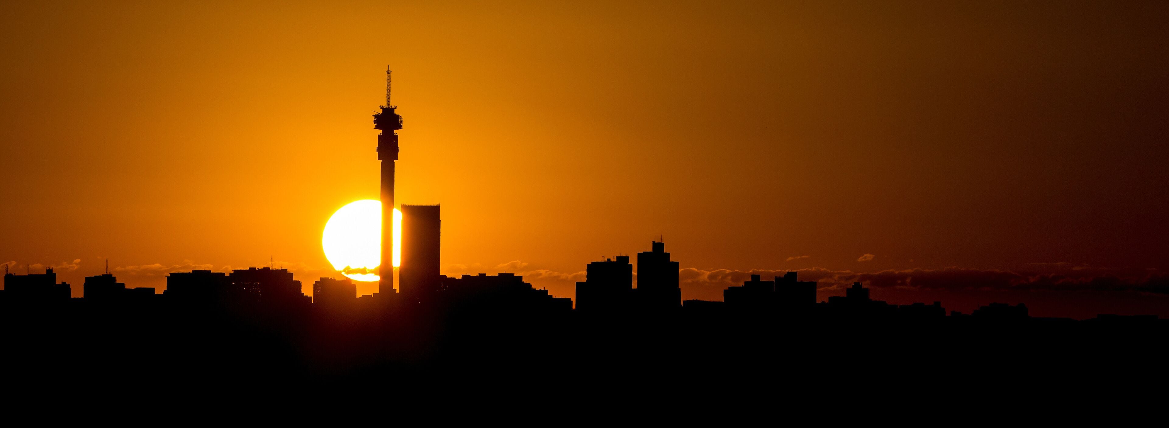 Johannesburg skyline sunrise