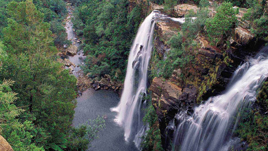 Mpumalanga - Limpopo som viser et vandfald, en kløft eller slugt og en flod eller et vandløb