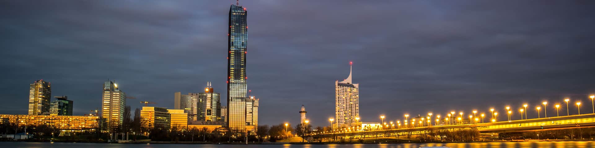 Danube City in Vienna (Austria, Donaustadt); Shutterstock ID 166116662