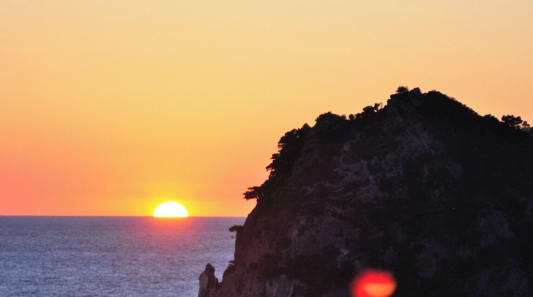 Sunset view from ermones.This place has one of the best sunsets in Corfu as it is located that way that the sun sets just in front of you in july and august.
Like my fb page: stories from greece to see my tips as a local!