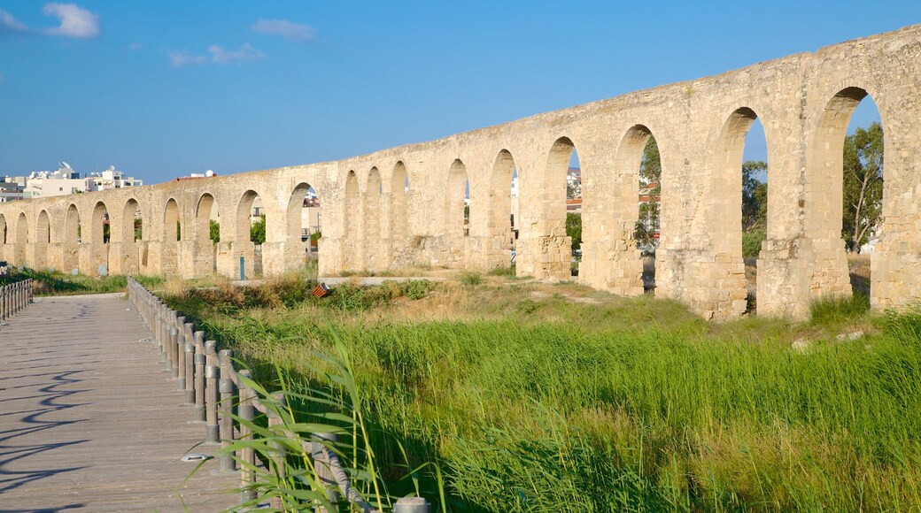 Larnaca featuring heritage architecture and a ruin