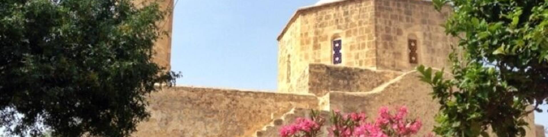 Moutallos Mosque, Paphos. We found this beautiful old mosque whilst walking through the old town of Paphos