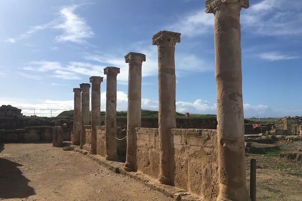 Archeological site in Paphos. The house of Theseus with its incredible rooms